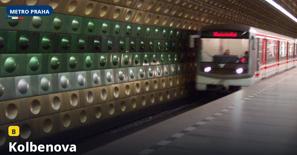 Stanice Kolbenova — Metro Praha