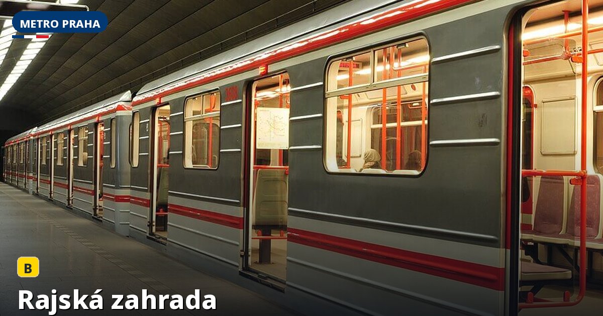 Stanice Rajská zahrada — Metro Praha